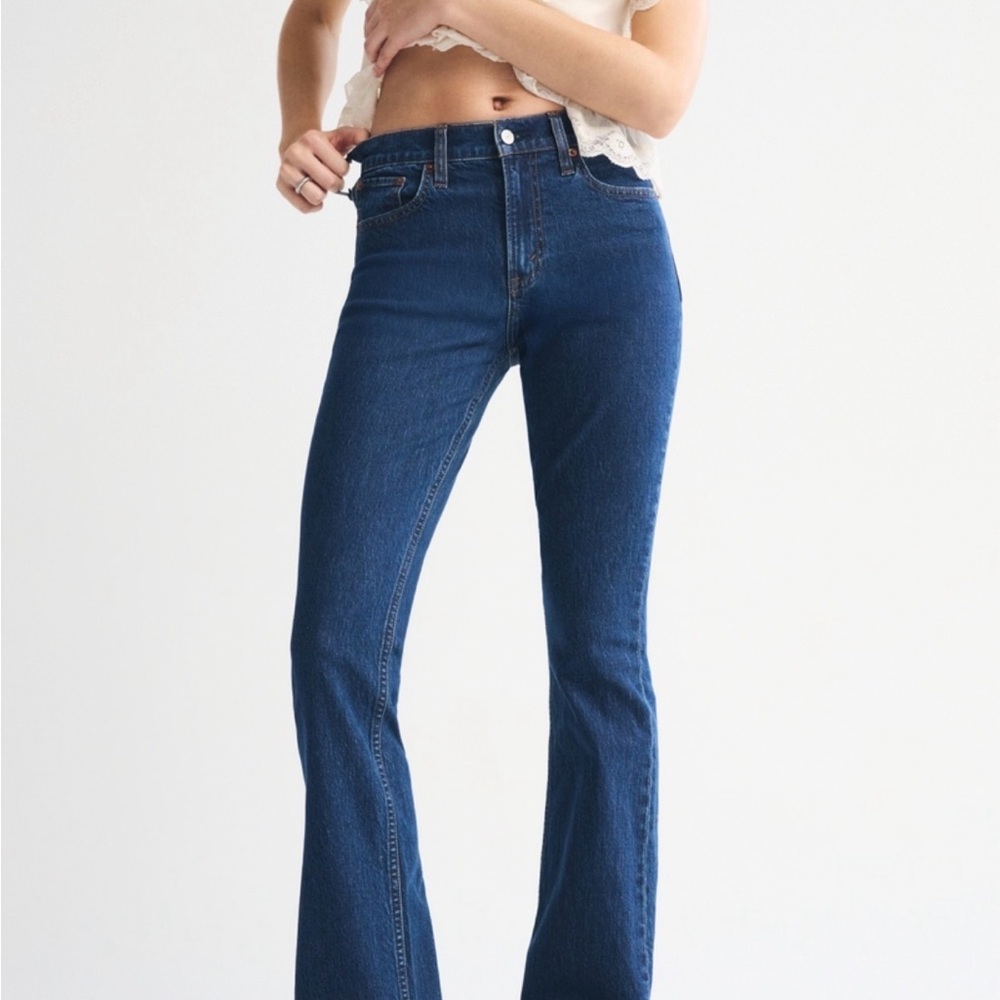 Abercrombie & Fitch Dark Blue Boot Cut Jeans